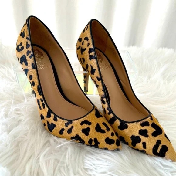 Vince Camuto Animal Print Heels - Picture 1 of 8